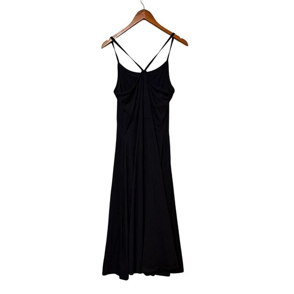 Pact Womens Black Sleeveless Maxi Dress With Dual Straps Organic Cotton Size XXL - Picture 2 of 8